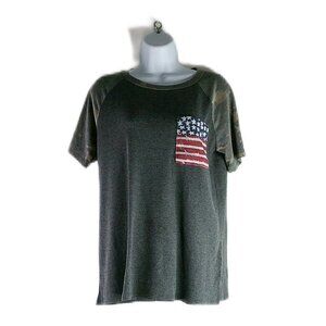 First Love - Grey Short Sleeve Knit Tee